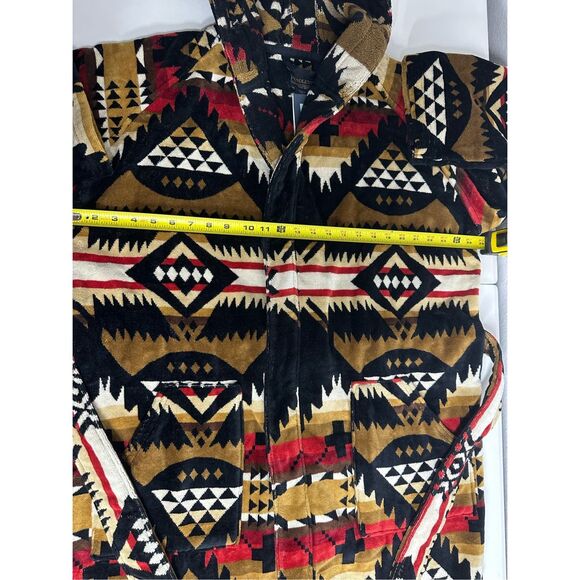 NWT Pendleton Unisex Patterned Long Sleeve Plush Terry Velour Robe Size S/M - Picture 8 of 12